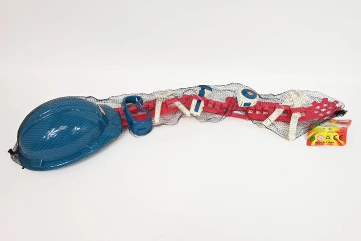 Kindergereedschapset met gereedschapsriem en veiligheidshelm