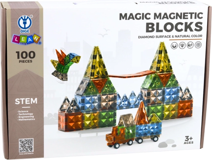 Rijke set van 100 stuks voor kleine bouwers