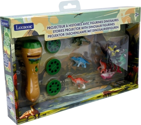 Lexibook zaklamp met verhalenprojector en dinosaurusfiguurtjes