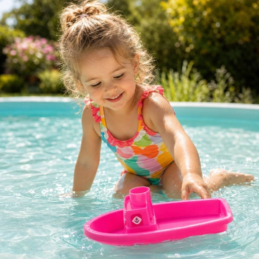 Bootje om te spelen in het water en in het zand