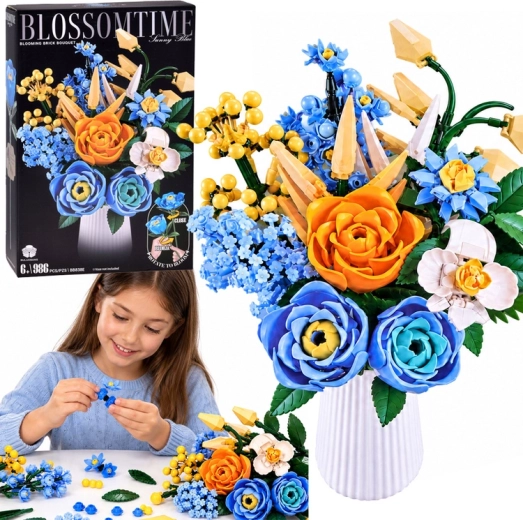Bouwset voor een bloeiend bloemenboeket