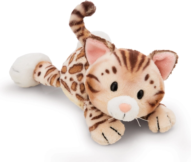 NICI pluchen Bengaalse kat liggend 20 cm Green