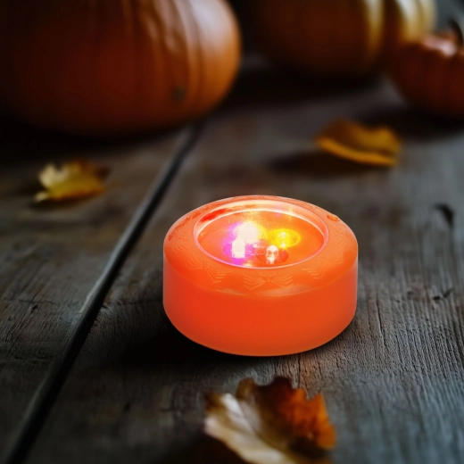 Oranje knipperende LED-verlichting voor Halloween