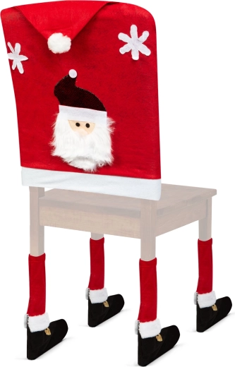 Kerstdecoratie voor stoel in de vorm van Sinterklaas - 1 stuk
