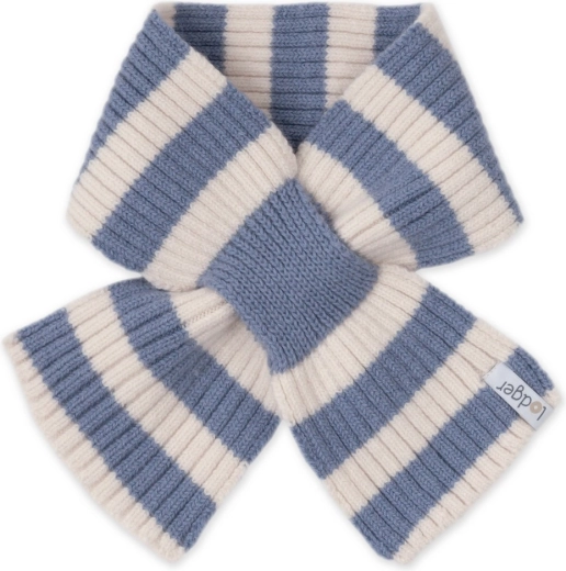Lodger kinder merino sjaal stripe stone