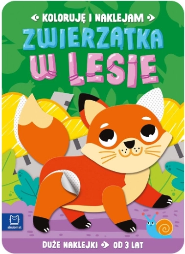Ik kleur en plak: Dieren in het bos – creatief werkboek met stickers en kleurplaten