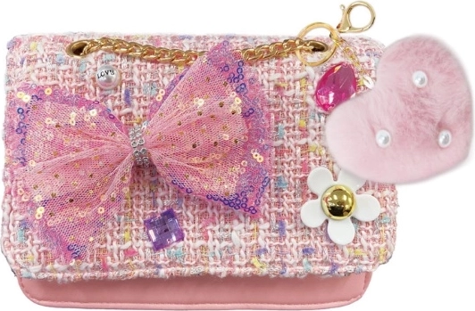 Hot Focus roze kindertas met strik