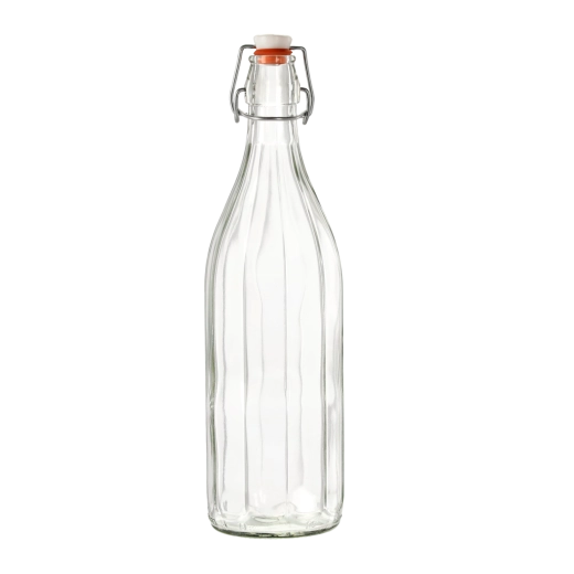 Glazen fles Costolata 1 l met hefboomsluiting