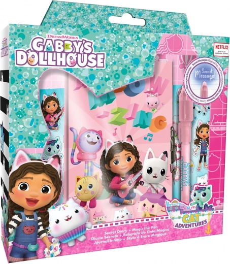 Herinneringsboek met magische pen Gabby's Kattenhuiskamer