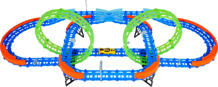 Twee fluorescerende 360°-loops