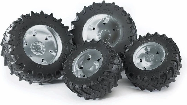 Bruder extra wielen voor tractors (4 stuks)
