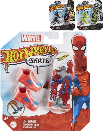 Mattel Hot Wheels Skate thematische fingerboardset met skateboard en schoenen - 1 stuk
