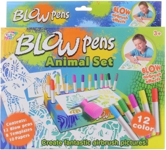 Blaasstiften safari – grote creatieve set voor kinderen