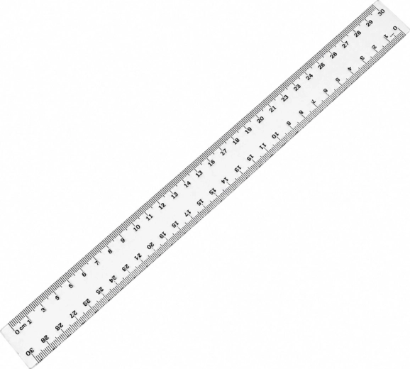 Plastic liniaal TAURUS 30 cm - 1 stuk