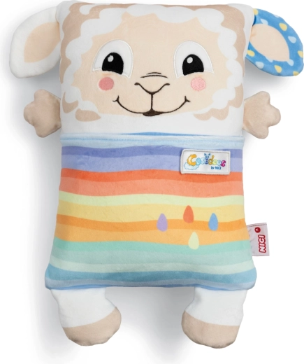 Nici Cosidoos pluche schaap 2-in-1 – omkeerbaar kussentje 30 × 20 cm