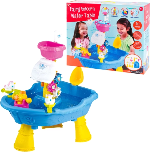Watertafel met eenhoorn PLAYGO – set van 20 onderdelen