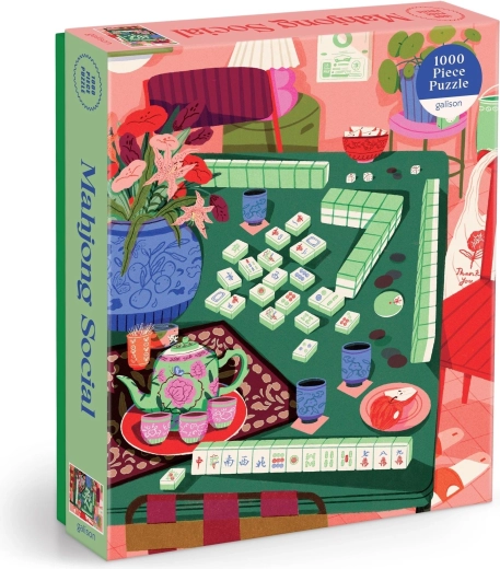 Galison puzzel Mahjong Social met 1000 stukjes