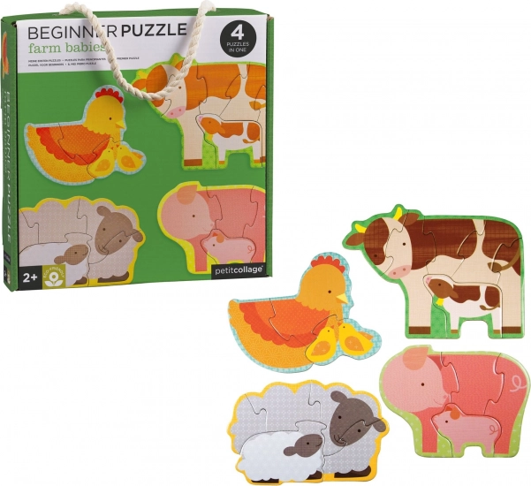 Petit Collage eerste puzzel boerderijdieren
