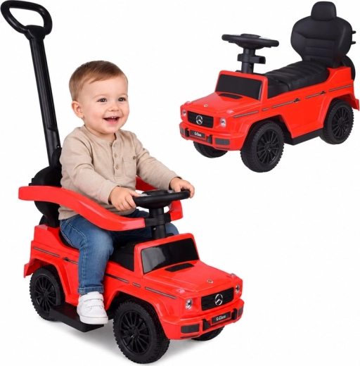 Kinder-loopauto Mercedes G-Class 2-in-1 met duwstang en geluiden