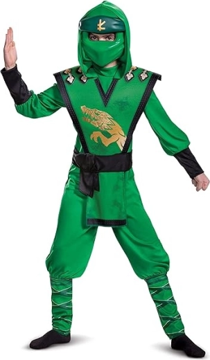 Authentieke look van de groene ninja Lloyd