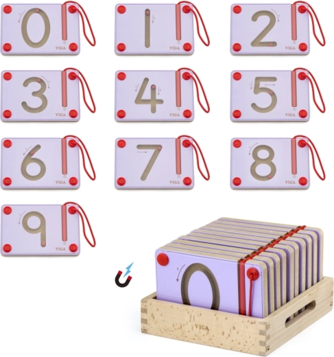 Cijfers oefenen met een magnetische pen