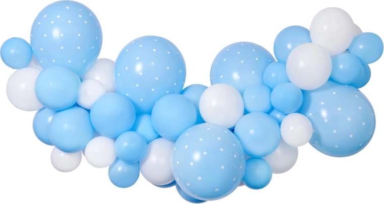 Ballonnenguirlande Gemar DIY baby blue
