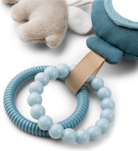 Done by Deer actief hangspiegeltje Happy clouds, blauw