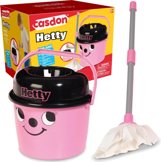 Casdon Hetty kinderschoonmaakset met mop en emmertje