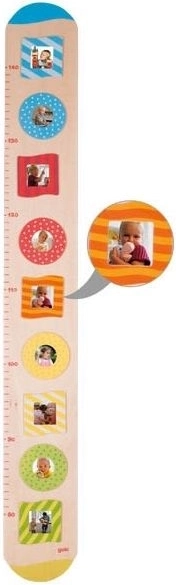 Goki houten groeimeter met fotolijstjes