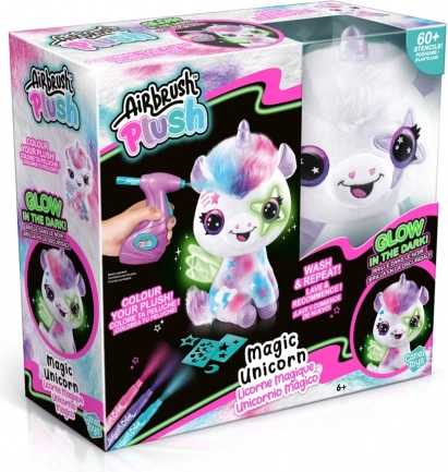 Airbrush studio – Magische eenhoorn die in het donker licht