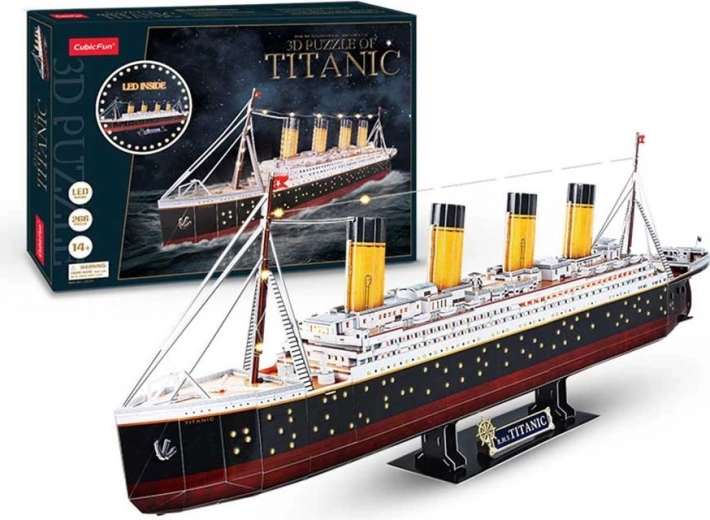 Lichtgevend 3D-puzzel Titanic 266 stukjes