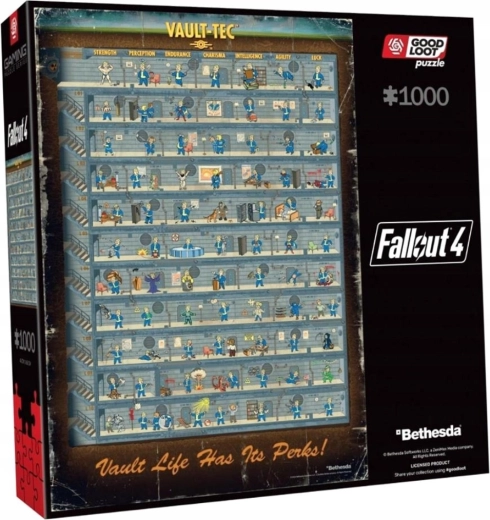 Good Loot puzzel Fallout: Perk Poster – 1000 stukjes