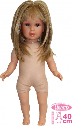 Llorens Carla - realistische pop met zachte stoffen lichaam 40 cm
