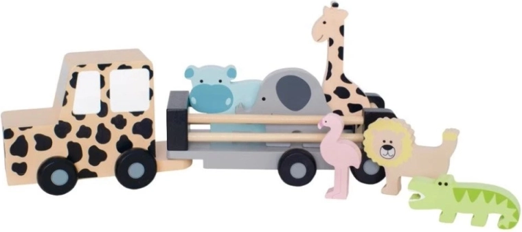 Jabadabado safari-jeep met dieren