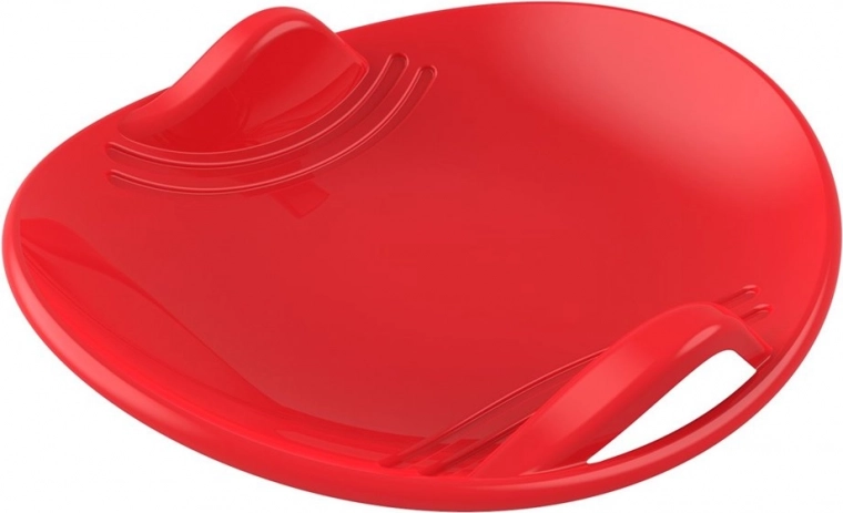 Ronde sneeuwglijder rood