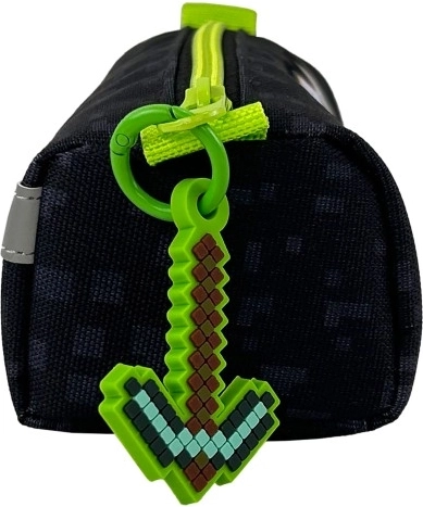 Felgroene rits en pixelzwaard-hanger