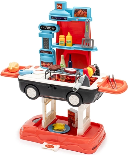Kinder barbecueset 2-in-1 BABY MIX op wieltjes