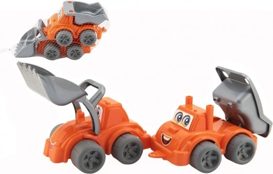 Kunststof bouwvoertuigen voor kinderen 2 stuks met vrije loop
