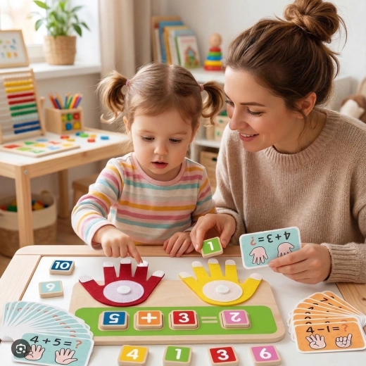 Eerste keer optellen en aftrekken als spel