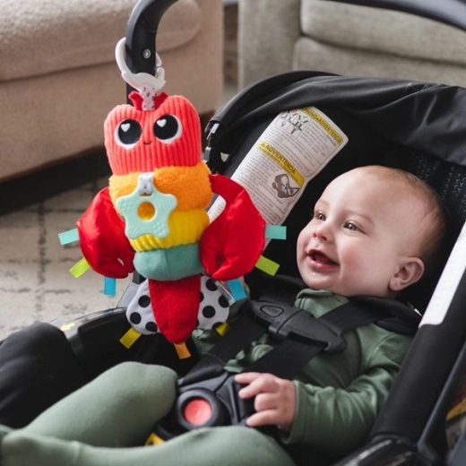 Handig ophangen aan kinderwagen en autostoel
