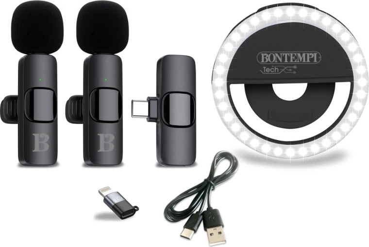 Mini LED-ringlamp met drie helderheidsniveaus