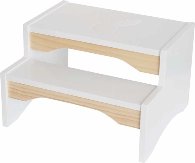 Jabadabado houten kindertrapje wit