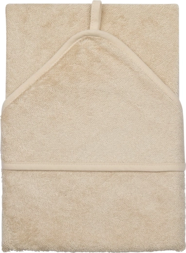 Timboo handdoek met capuchon XXL 95 × 95 cm frosted almond