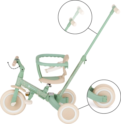 5-in-1 – driewieler én fiets die met het kind meegroeit