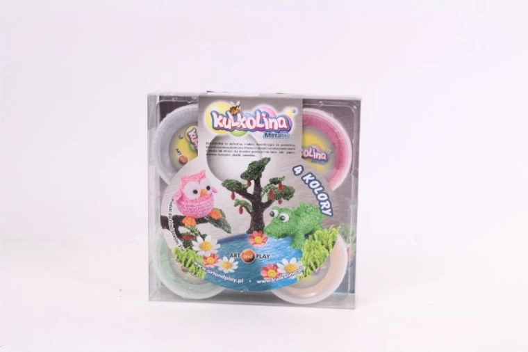 Kulkolina – metallic boetseerklei, set van 4 kleuren