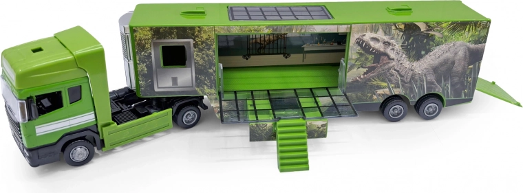 Speelgoedtruck met dinosaurusmotief, metaal/kunststof, 32 cm