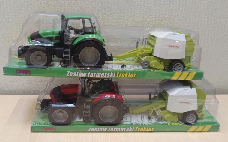 Tractor met landbouwmachine