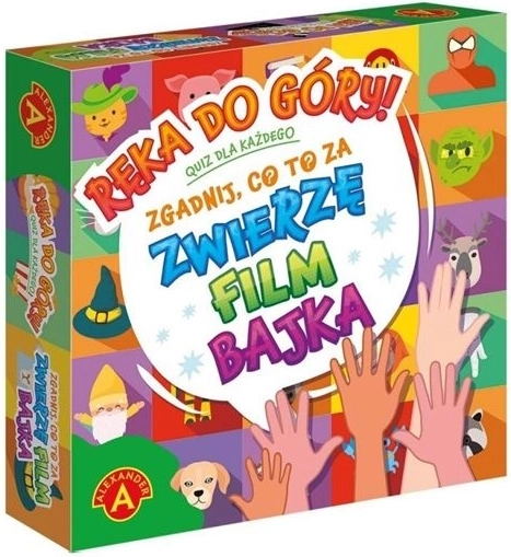 Quiz-bordspel Hand omhoog – dieren, films en sprookjes