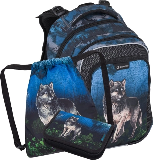 Bagmaster Lumi 24 F schoolset voor eersteklassers wolf