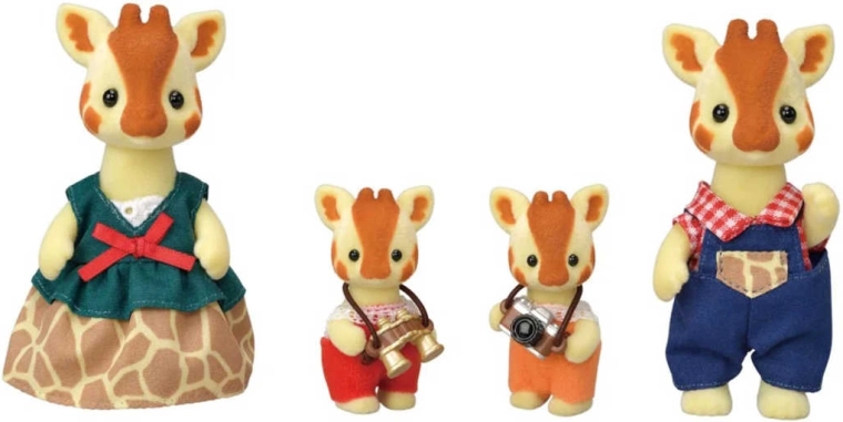 Giraffenfamilie van vier personen